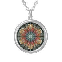 Secret Garden Abstract Fractal Art Necklaces