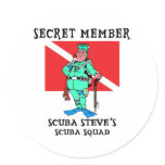 Secret Member SCUBA Steve Sticker