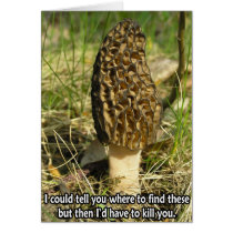 Secret of the Morel Hunter Greeting Card