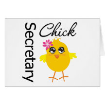 Secrétaire Chick Carte De Vœux