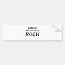 SECRÉTAIRES ROCK D'ÉCOLE AUTOCOLLANTS POUR VOITURE