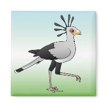 Secretary Bird Refrigerator Magnets