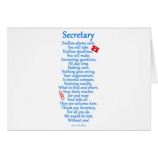 Secretary Day Cards, Photocards, Invitations &amp; More