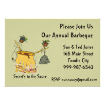 Secret's in the Sauce-Stick Figure Chefs BBQ Announcements