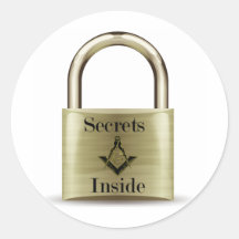 Secrets Inside Round Stickers