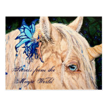 Secrets Magic World Unicorn Fairy Fantasy postcard