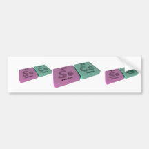 Secs as Se Selenium and Cs Caesium Bumper Stickers