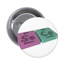 Secs as Se Selenium and Cs Caesium Buttons
