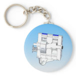 Section View Of Rotary Engine keychains