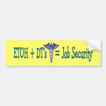 Sécurité de l'emploi d'ETOH--Cadeaux drôles d'infi Adhésifs Pour Voiture