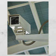 Security camera personalized flyer