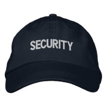 Security Embroidered Hat