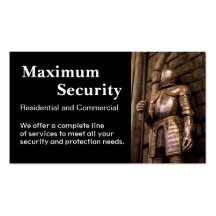 Security Firm Business Cards