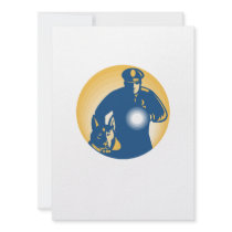 Security Guard Policeman Police Dog Personalized Announcement