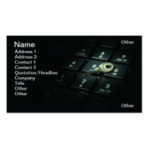 Security key business card template