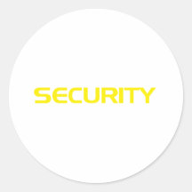 SECURITY STICKER