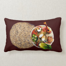 Seder Plate & Matzah - See Both Sides Throw Pillow