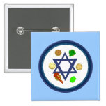 Seder Plate Pinback Button