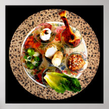 Seder Plate & Shmura Matzah Print