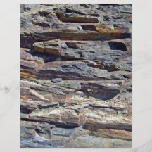 Sedimentary Rocks in mountains background Custom Flyer