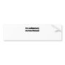 sedimentaryblack bumper sticker