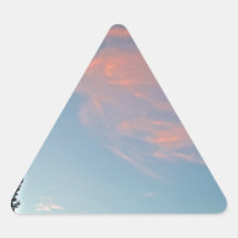 Sedona cloudy skies triangle sticker