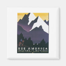 See America Welcome to Montana Fridge Magnet