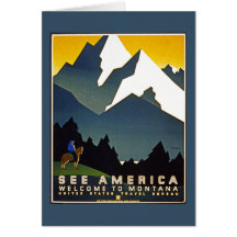 See America - Welcome to Montana Greeting Card