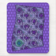 see Clearly - wisdom | violet dots Mouse Pads