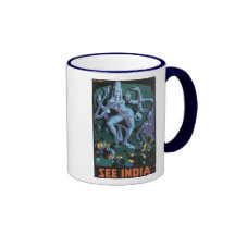 See India Vintage Travel Poster Mug