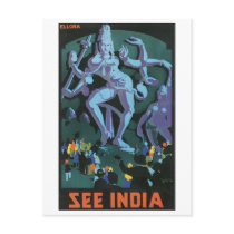 See India Vintage Travel Poster Postcards