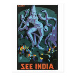 See India Vintage Travel Poster Postcards