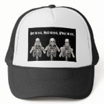 See no evil, hear no evil, speak no evil -- Not. Mesh Hat
