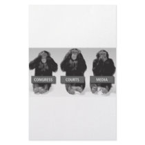 See No Evil ~ Hear No Evil ~ Speak No Evil Custom Stationery
