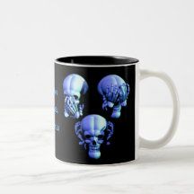 See No, Hear No, Speak No Evil Skulls Mug