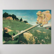 See Saw Margery Daw by Jessie Willcox Smith Poster