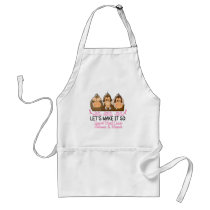 See Speak Hear No Breast Cancer 2 Apron