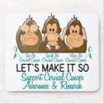 See Speak Hear No Cervical Cancer 2 Mouse Pads