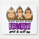 See Speak Hear No Cystic Fibrosis 3 Mouse Pads