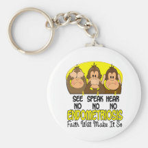 See Speak Hear No Endometriosis 1 Key Chains