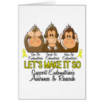 See Speak Hear No Endometriosis 2 Greeting Cards