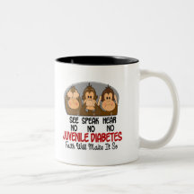See Speak Hear No Juvenile Diabetes 1 Mug