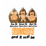 See Speak Hear No Uterine Cancer 3 t-shirts