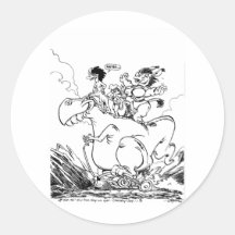 See th' Ew Ess Hay on yer Chebby-lay Round Sticker