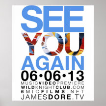 See You Again Music Video Promo Poster Back 6 Mic
