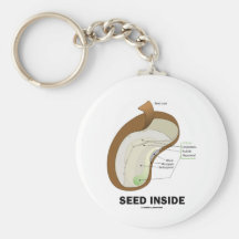 Seed Inside (Biology Humour Food For Thought) Keychains