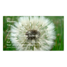 Seeding Dandelion Business Card Templates