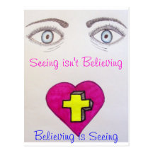 Seeing isn't Believing Postcard