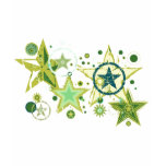 Seeing Stars, Lime Sky, Bella Fitted T-Shirt