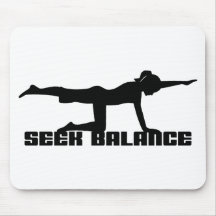 Seek Balance Yoga Gift Mouse Pad